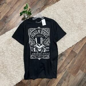 Bravado Guns & Roses Unisex Medium Gray White Paradise City Graphic Tee NWT